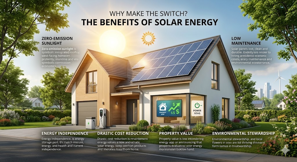 Benefits of Solar Energy Infographic